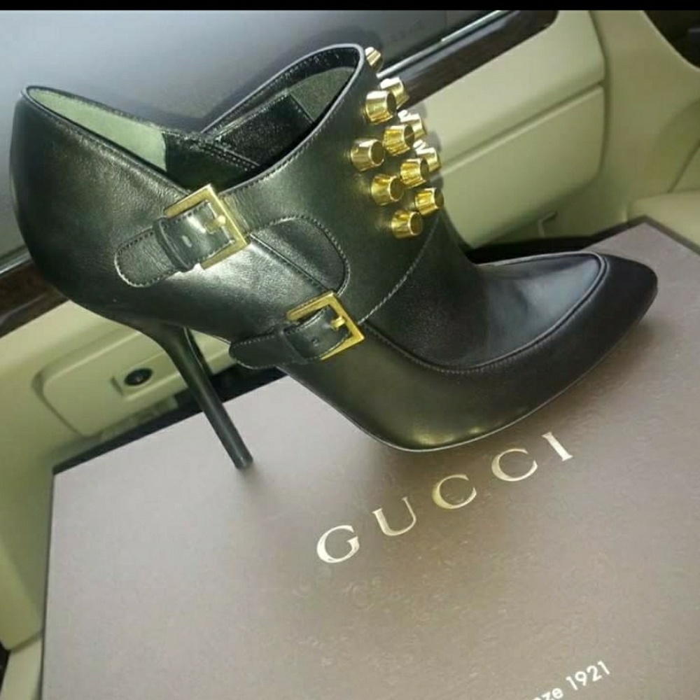 Gucci Studded Ankle Boots